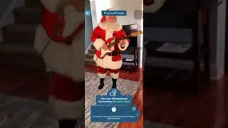 How to Take a picture or video with Santa virtually anywhere using AR #short  ImagineAR app fun