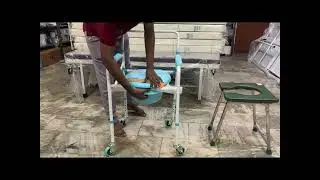 Commode chair Karma Aqua up to 130kg_ ARUN SURGICAL- THANJAVUR, KUMBAKONAM, KARAIKAL