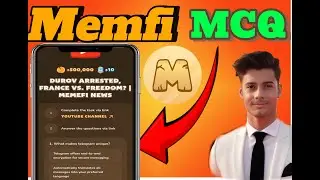 Memfi secret MCQ correct answer today| Durov arrested France vs.freedom?|memfi New task secret MCQ
