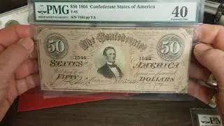 1864 Confederate notes.