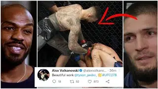 FIGHTERS REACT TO TYSON PEDRO DESTROYING! HARRY HUNSUCKER UFC 278 | Tyson Pedro reactions