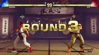 STREET FIGHTER V Sakura vs Ryu