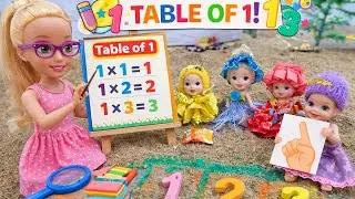 Doll Aaj School Me 1(one) Ka Table Sikhi👧|| Kids Stories #kidsstory #barbiedoll #doll #cartoon #toys