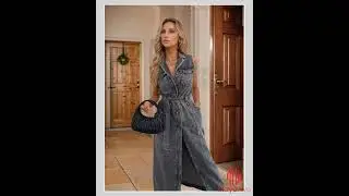 Button Front Sleeveless Denim Dress