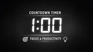 1 Minute Countdown Timer ⏳ | Focus & Productivity