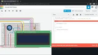 LCD 16x2 y sensor PIR - Tinkercad