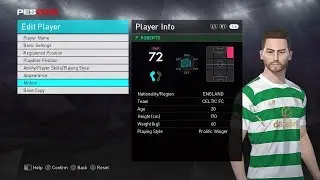 Patrick Roberts - PES 2018
