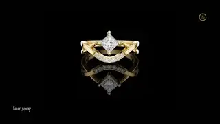 Classy Princess Floating Diamond Ring #ring #ivevar #usa #viral #youtube
