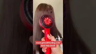 Advanced Red Light Therapy Hair Brush with Built-in Oil Infuser