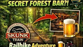 Skunk Train, Rail Bikes and Glen Blair Bar #skunktrain #fortbragg #trip #travel #thingstodo