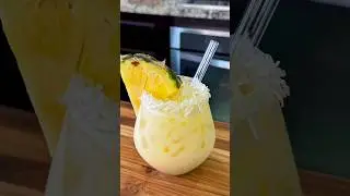 How to make the best Agua Fresca de Pi&ntilde;a Colada Easy Recipe #shorts