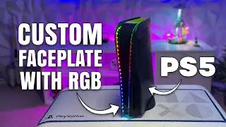 PS5 Custom Faceplates and RGB lights. Fit them EASILY