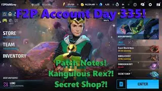 Marvel Future Fight: F2P Account Day 335!  Patch Notes! Kangulous Rex?! Secret Shop?! 👑🤓🐳