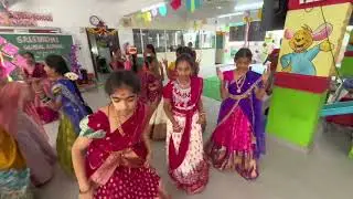 7th class girls dance shreenidhi high school 🏫 