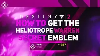 Heliotrope Warren Emblem! Free Secret Emblem | Destiny 2 30th Anniversary Pack