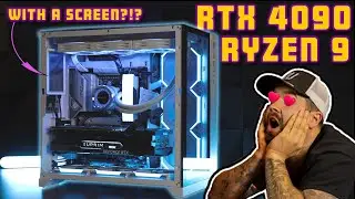 RTX 4090 PC WITH A SCREEN INSIDE?!? RTX 4090, Ryzen 9 7900x #rtx4090