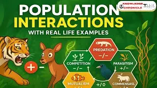 POPULATIONS &ndash; Part 2 | Population Interactions Explained with Real Life Examples | Class 12 Biology!