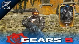 GEARS 5 Characters - CHROME STEEL BEN CARMINE Character Skin Multiplayer Gameplay! Esports Character