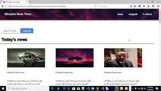 Responsive website using html and css  in Amharic