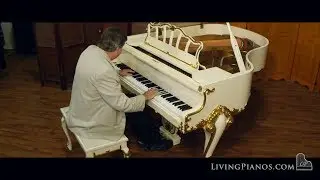Samick Ivory & Gold Grand Piano for Sale – Top Luxury Pianos