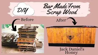 How To Make Jack Daniel's Bar / Table DIY | Upcycling Old Pallets