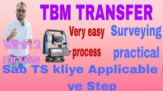 How to transfer TBM by Total Station//TBM Transfer kese hotahe Total Station me