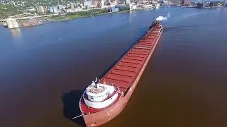 Oberstar Arrives in Duluth Harbor