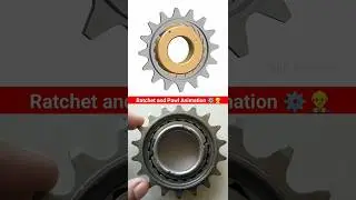 Ratchet and pawl mechanism ⚙️👷&zwj;♂️ #engineering #animation #mechanical #3d #cad 🔥