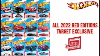 All 2022 Hot Wheels Red Editions Target Exclusive