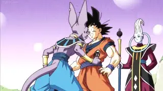 GOKU SCARES BEERUS || INSTANT TRANSMISSION || ENGHISH DUBBED