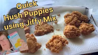 Jiffy Mix made into Crunchy Hush Puppies! Easy and Frugal!
