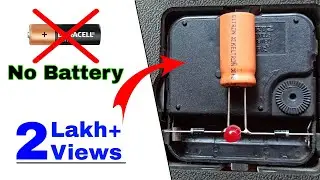 No More Battery Needed..Make It And Run Any Clock Without Battery..Lifetime Free Power For Clock