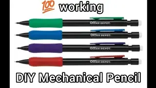 DIY Mechanical Pencil / Lead Pencil / Pen Pencil at home  💯 working !