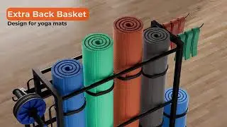 Tone Fitness Neoprene Dumbbell Set with Storage Rack &ndash; Non Slip, Anti Roll Hand Weights for Home Gym