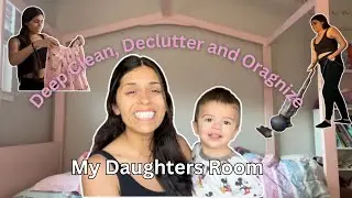 DEEP CLEANING MY DAUGHTERS MESSY ROOM, decluttering, spring cleaning, organizing, mom on a mission.