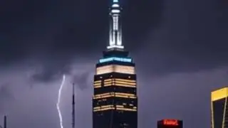 Lightning Strike Empire State Building | Free B-Roll | No Copyright Video (4K)