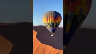 We should probably stop dropping any more sand bags 🤣 #hotairballoon #namibia #sossusvlei