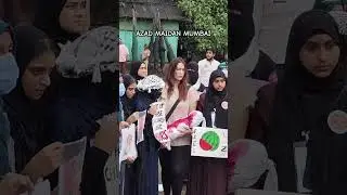 Azad maidan protest mumbai Palestine #palestine #viralvideo #viralvideo
