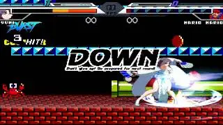 NICK54222 MUGEN: Yumi (me) VS Mario Mario (SeanAtly)