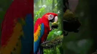 #short #birds #wildlifeentertainment #parrot #birds4k #amazonjungle #wildlife #colorfulbirds #amazon