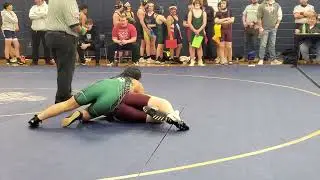 JV wrestling conference 2022-'23 (vs. JFK) 1st match: 1st WIN by pin (Record: 6-2)