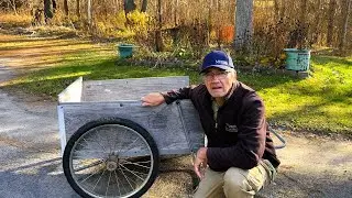 32 Year Old Garden Cart Gets A Tire Change | Carts Vermont Garden Cart