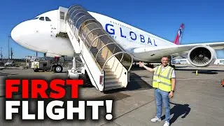 Global Airlines A380 FIRST Flight!