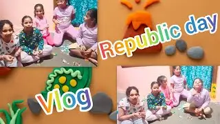 Clay 🧱 తో పిల్లలు చేసిన బొమ్మలు 🧸🧸//Republic day Fun with Kids 👧👧.....