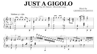 Art Tatum - Just A Gigolo | Jazz Piano Transcription