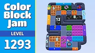 Color Block Jam Level 1293 (1294) | Every Puzzle Solved! 🎯