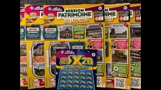 🤞 Grattage de 5 tickets fdj Mission Patrimoine et 1 ticket x20 🍀