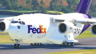 INSANE! FedEx C-17 Globemaster Takes Off from TINY Airport
