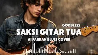 🎶Saksi Gitar Tua &mdash; Godbless | Ai Raw Blues Rock | Farkan Blues Cover