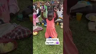 Little Hands, Big Faith #FaithLikeAChild #GratefulHearts #ThankYouLord